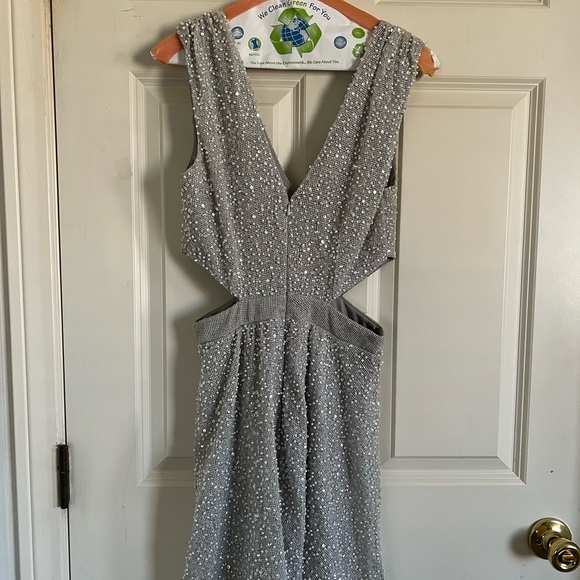 ASOS embellished side cutout mini dress - Picture 3 of 3